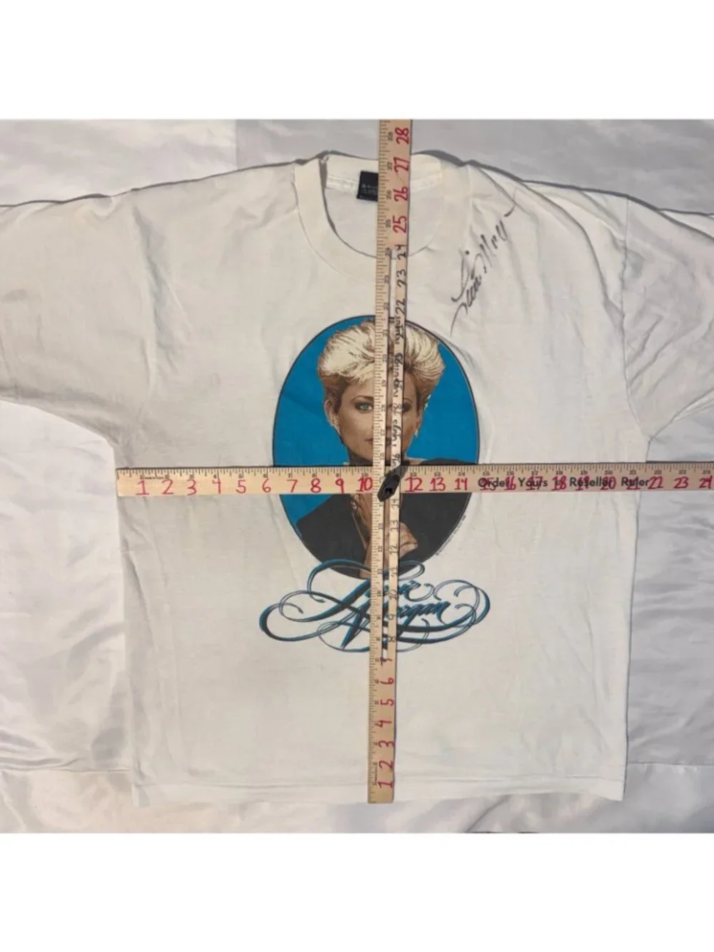 Vintage 1990 Lorrie Morgan Autographed Country Concert Tour Tshirt XL S